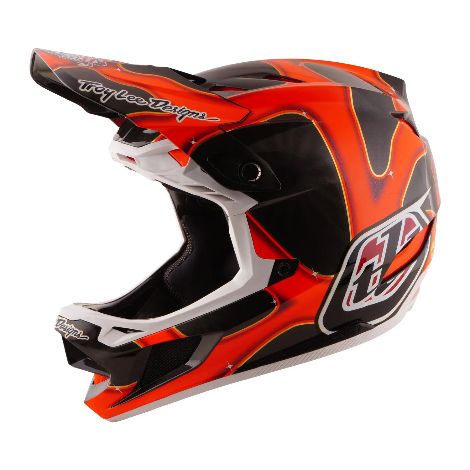 Troy Lee Designs D4 Carbon Rampage casco integrale nero carbonio