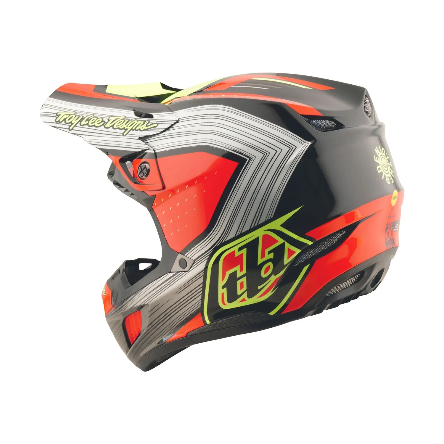 Troy Lee Designs SE5 Composite Stripes casco integrale nero