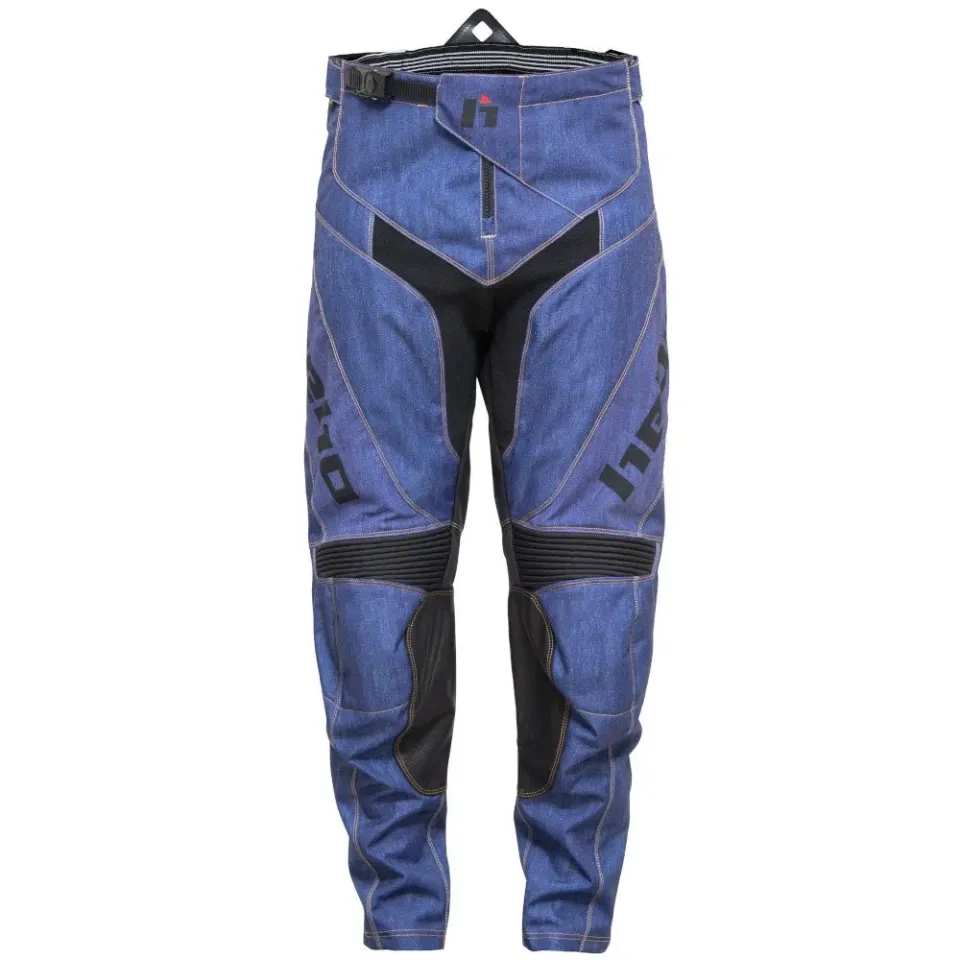 Hebo Stratos HE3556 pantaloni motocross blu