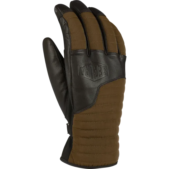Segura Mitzy guanti moto Marrone pelle-Twiltex touch