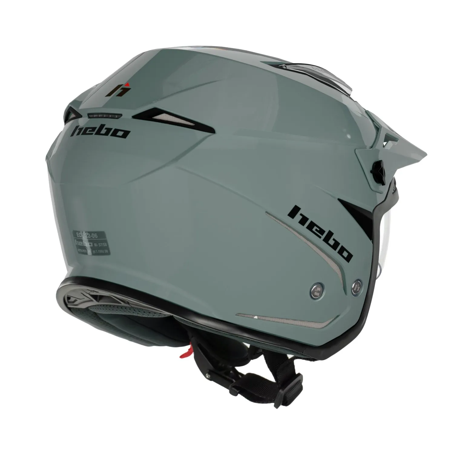 Hebo Zone 5 Monocolor casco trial verde ECE 22-06