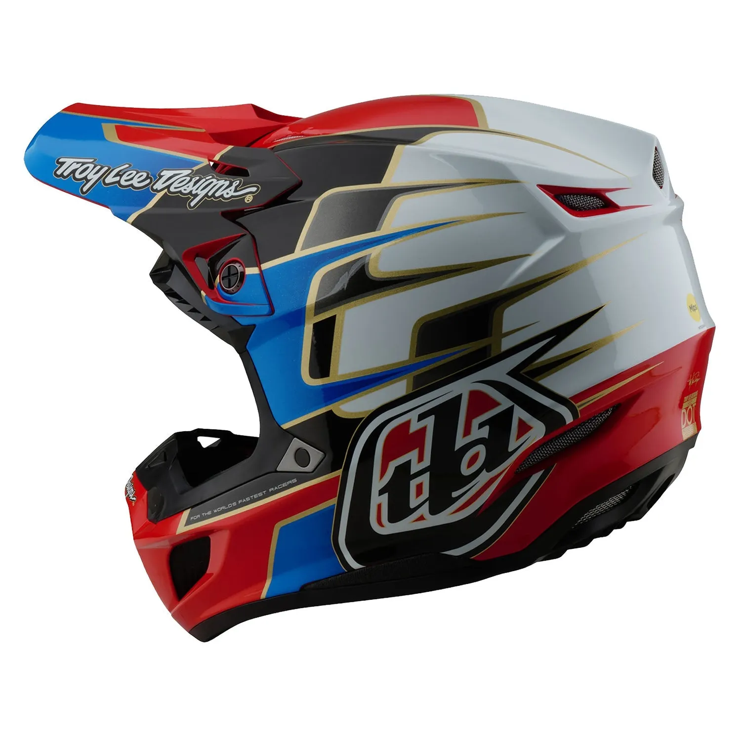 Troy Lee Designs SE5 Composite Casco Cross Rosso MIPS