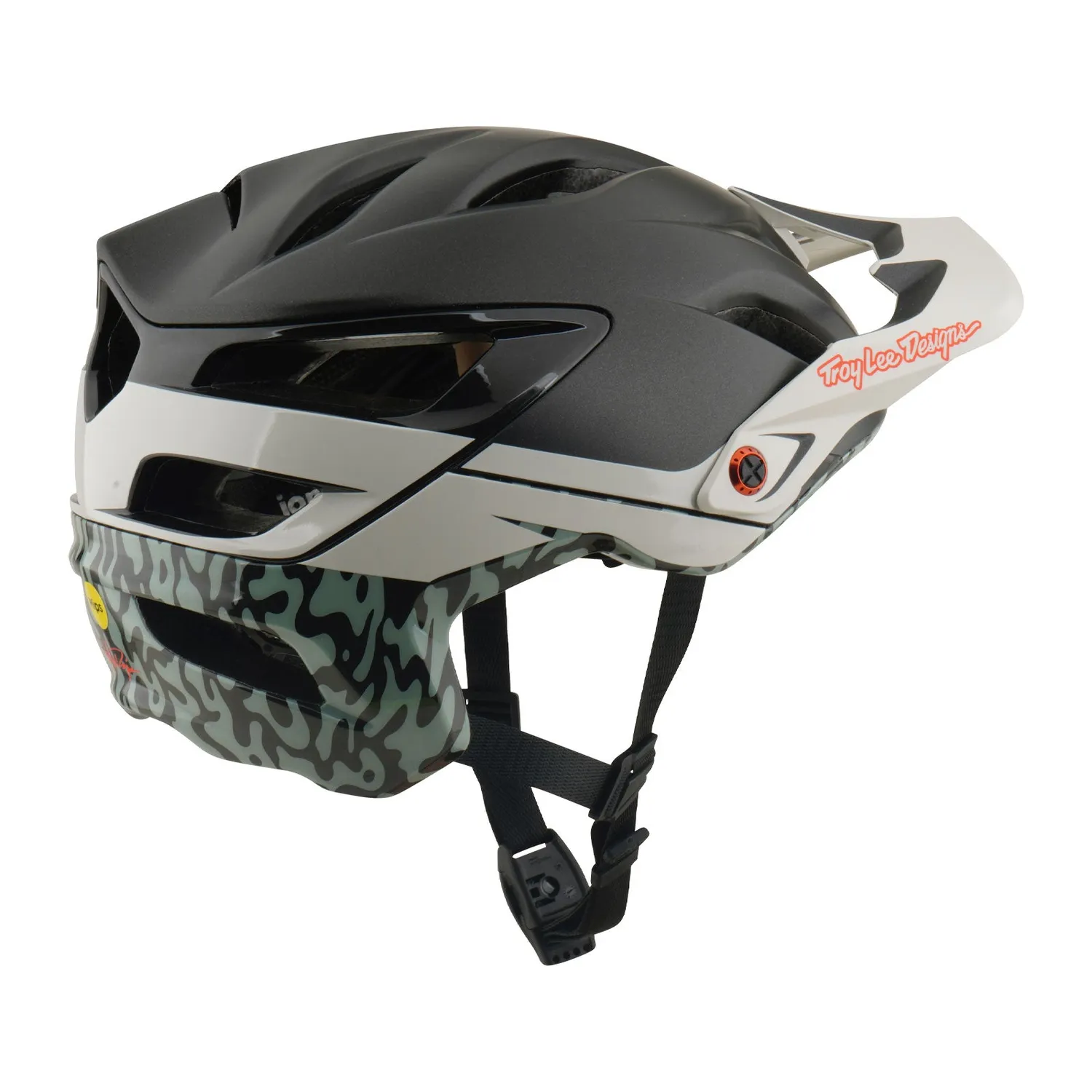 Troy Lee Designs A3 Halo casco mtb charcoal MIPS