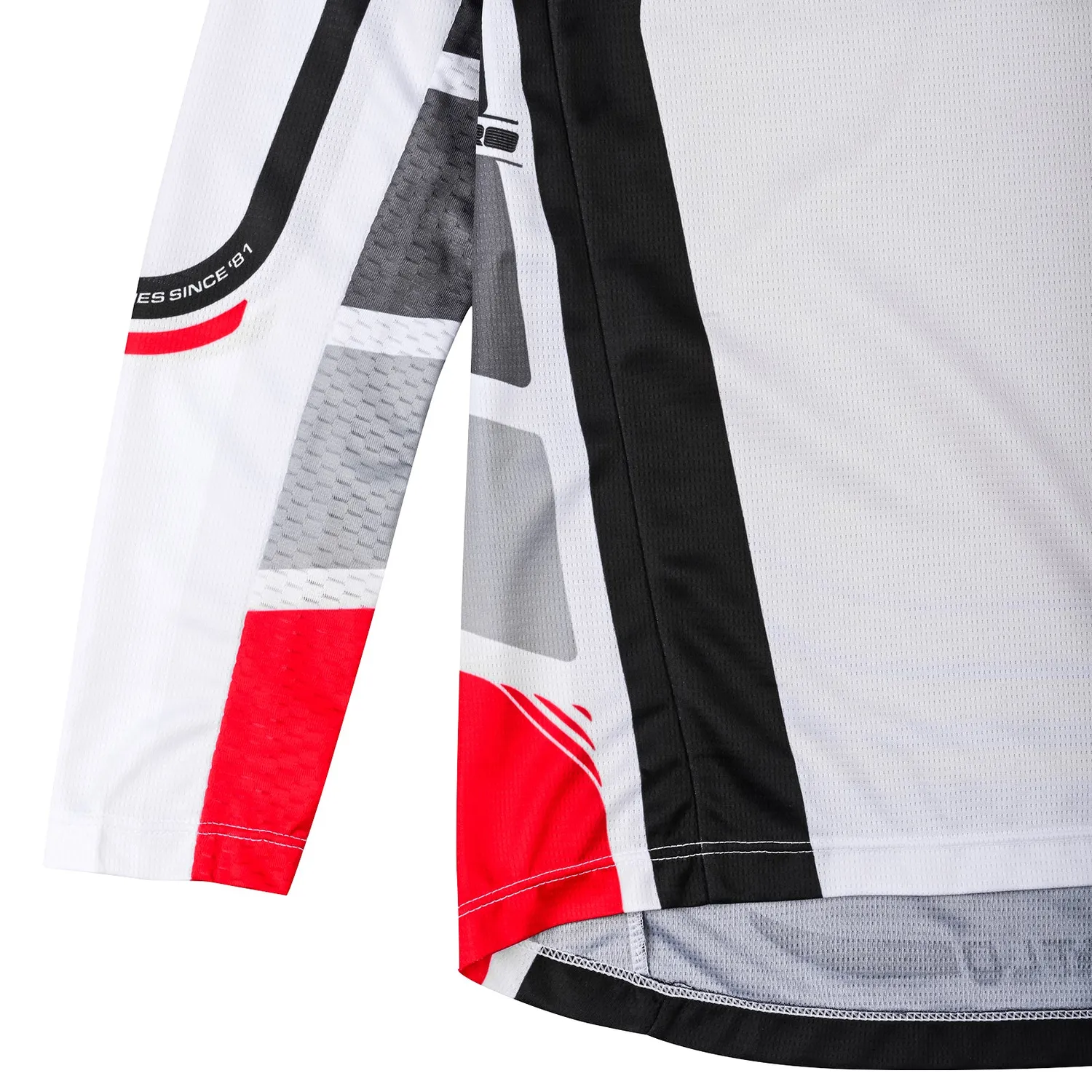 Troy Lee Designs GP Pro Wavez maglia moto bambino bianco rosso