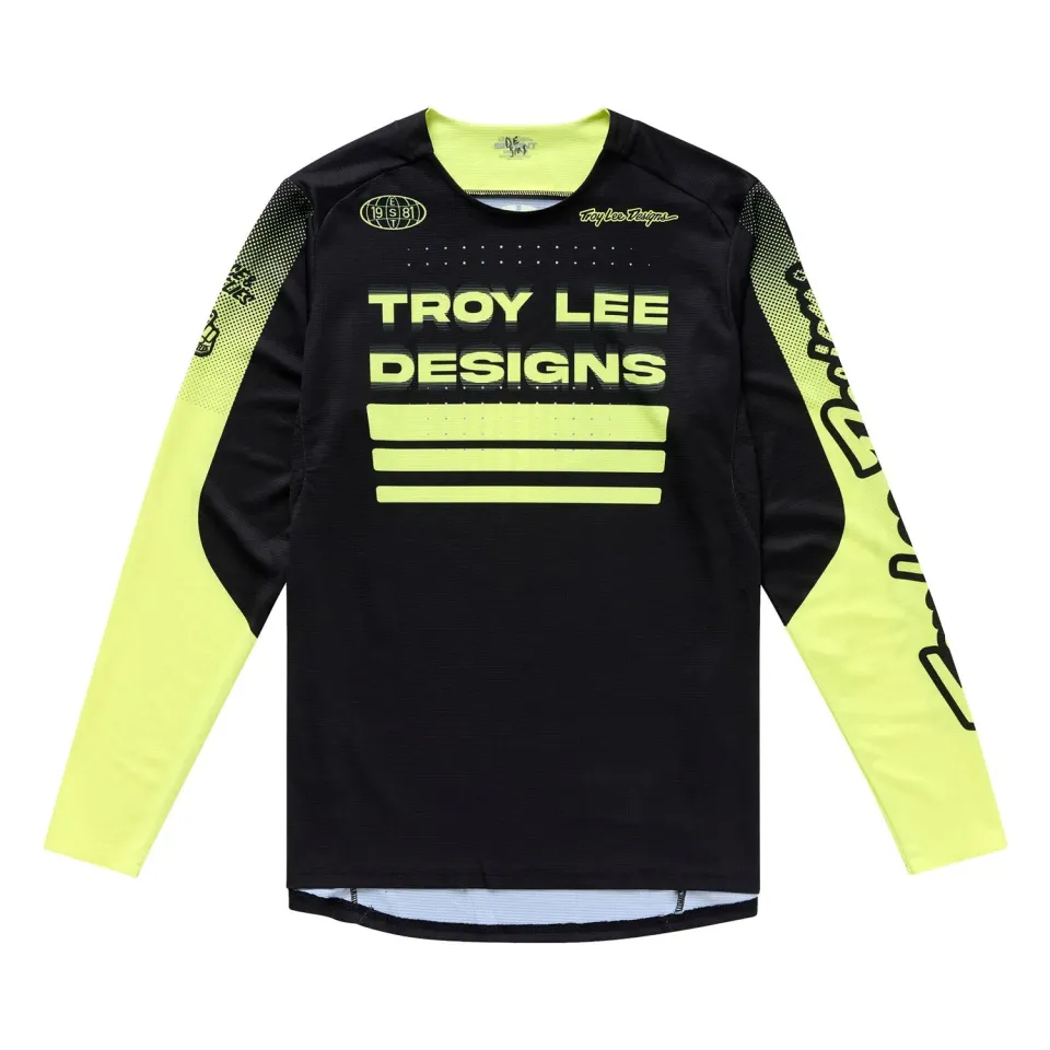Troy Lee Designs Sprint Segment maglia mtb nera traspirante