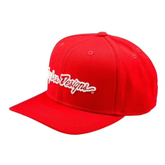 Troy Lee Designs Signature Cappellino Snapback Rosso