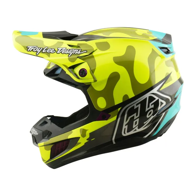 Troy Lee Designs SE5 MIPS casco cross Flo Yellow composito