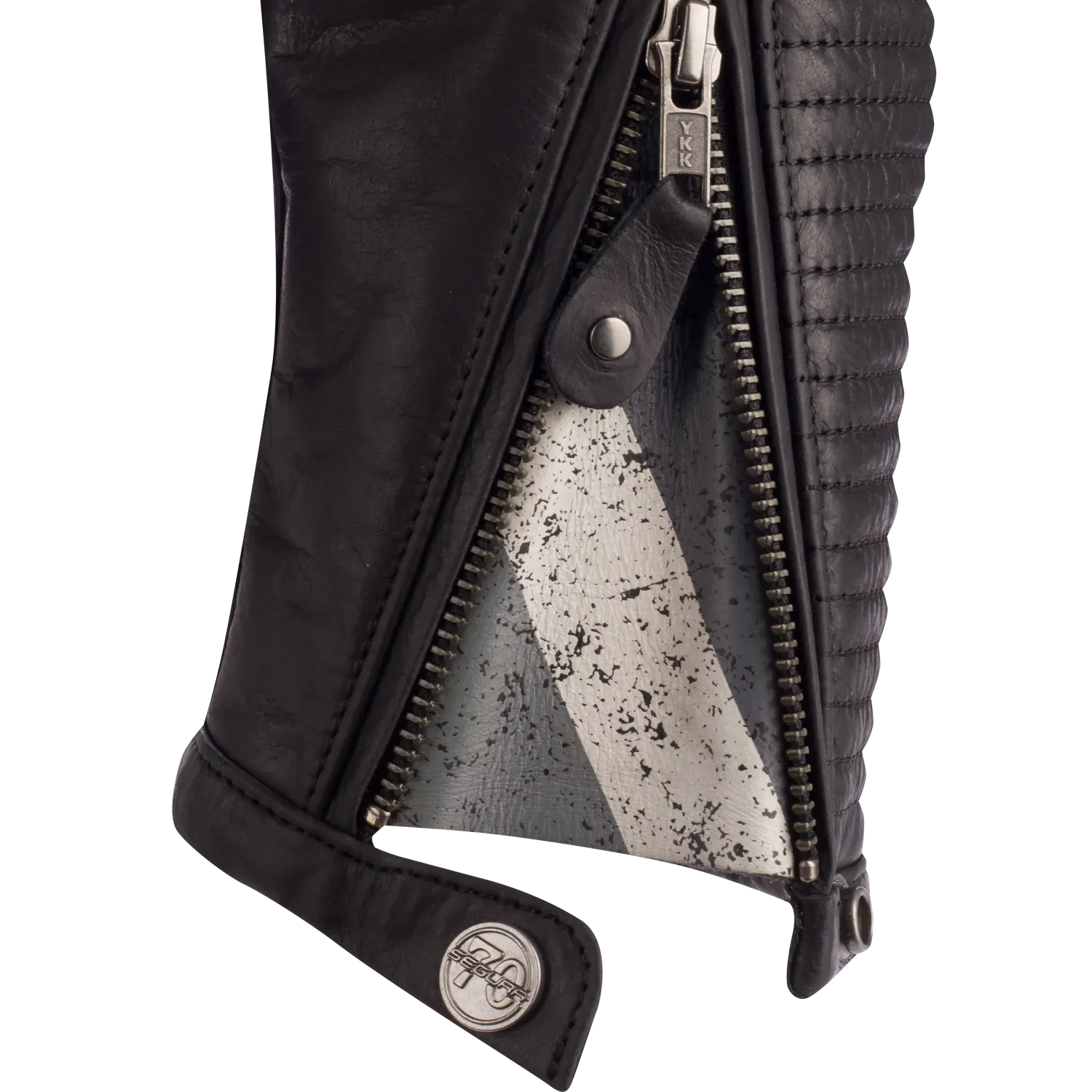 Segura Riverton giacca moto uomo nero pelle retro