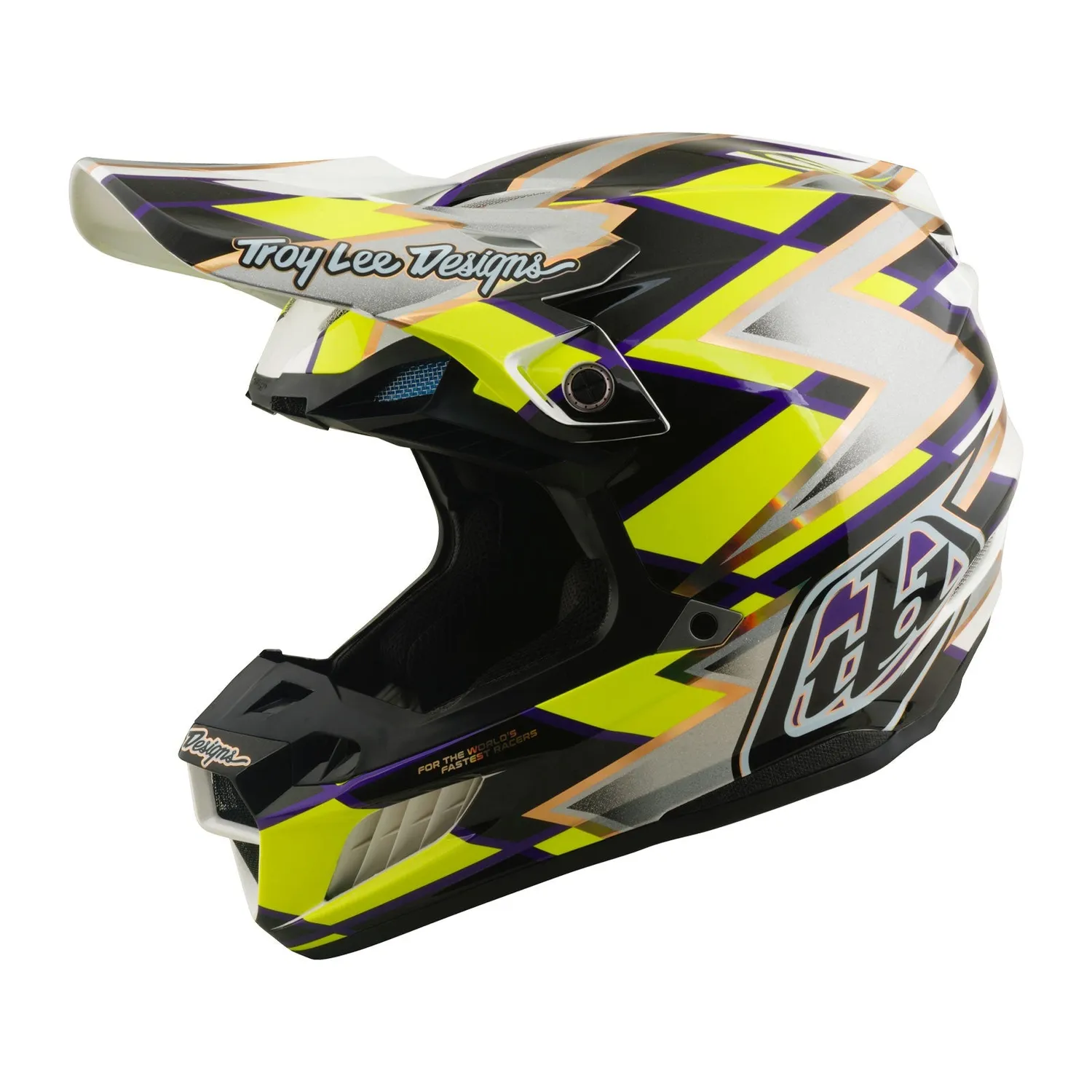 Troy Lee Designs SE5 Composite casco cross bianco nero MIPS