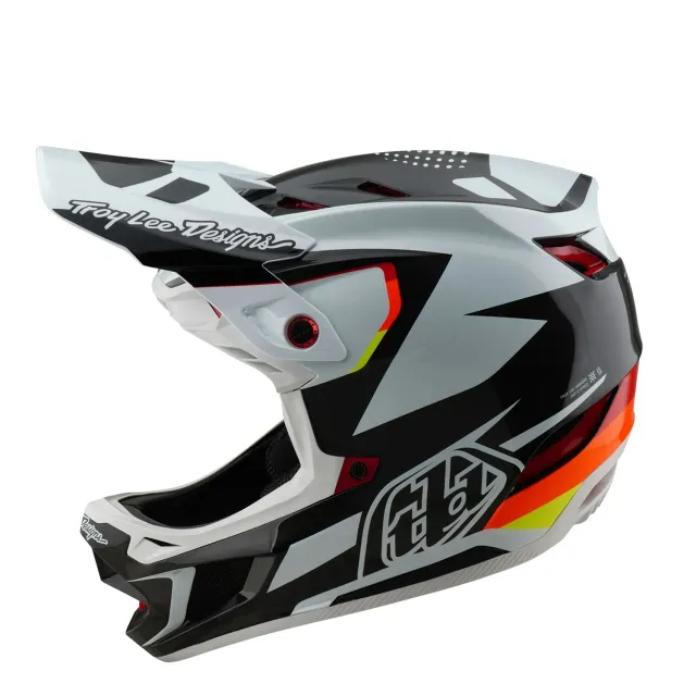 Troy Lee Designs D4 Carbon casco integrale Optic Black MIPS