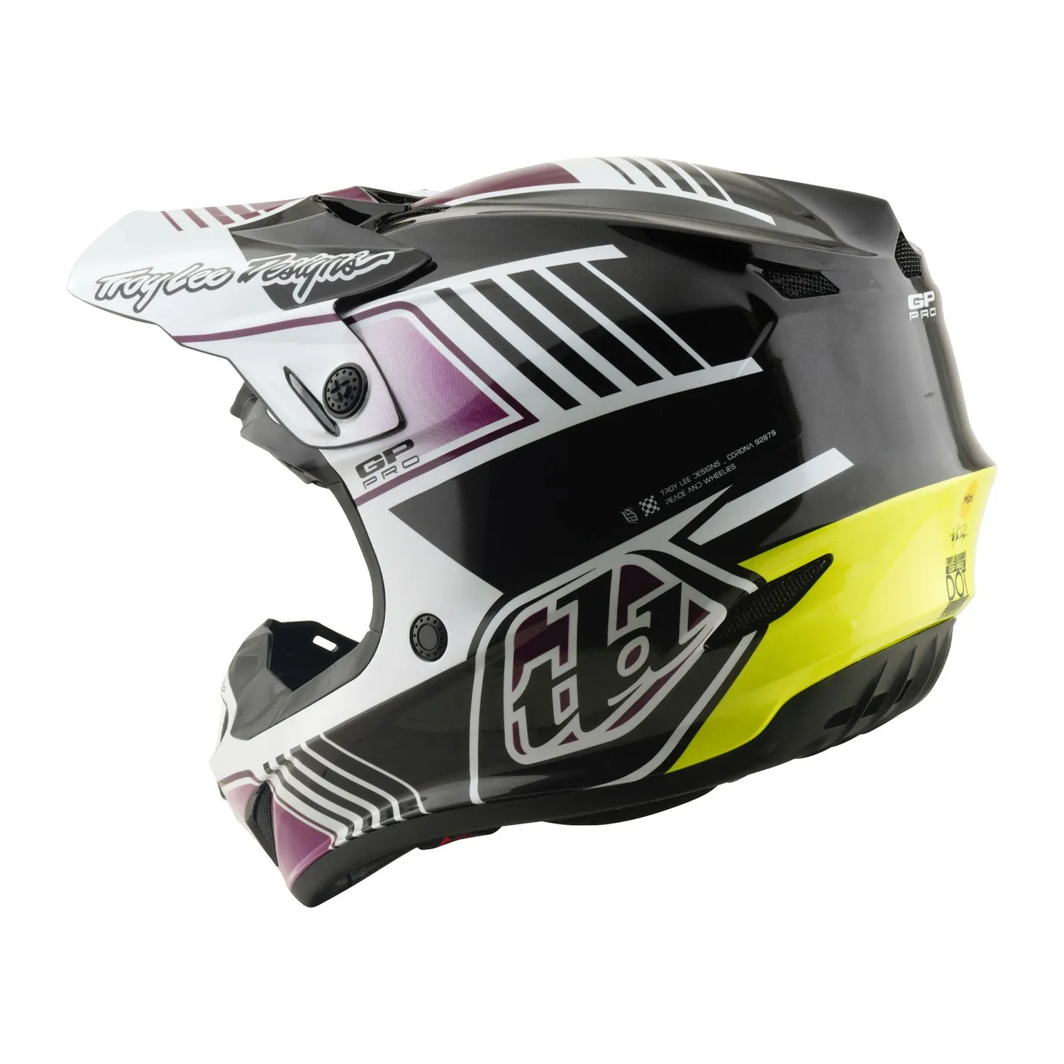 Troy Lee Designs GP Pro Segment casco moto nero MIPS leggero