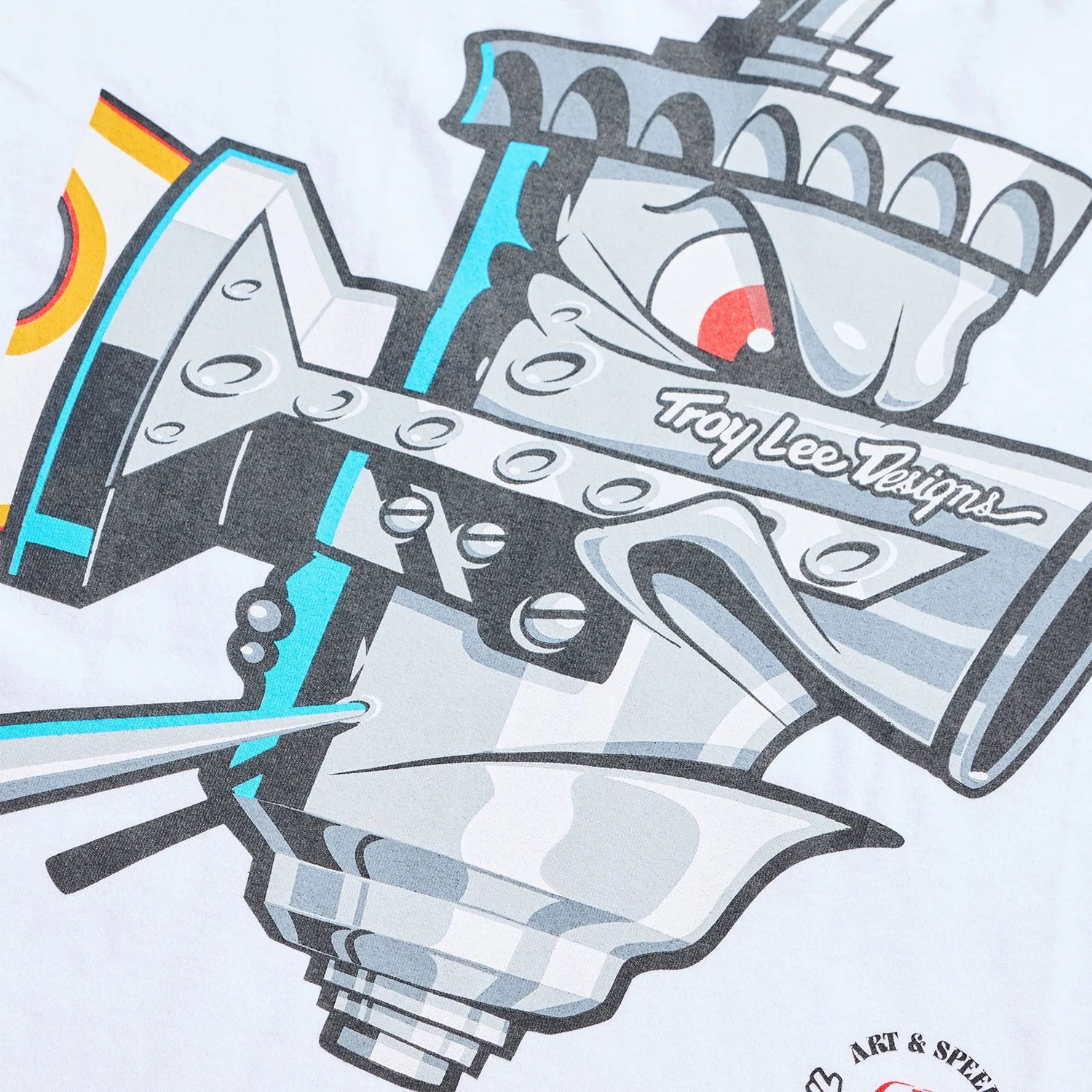 Troy Lee Designs Carb Club t-shirt manica lunga White