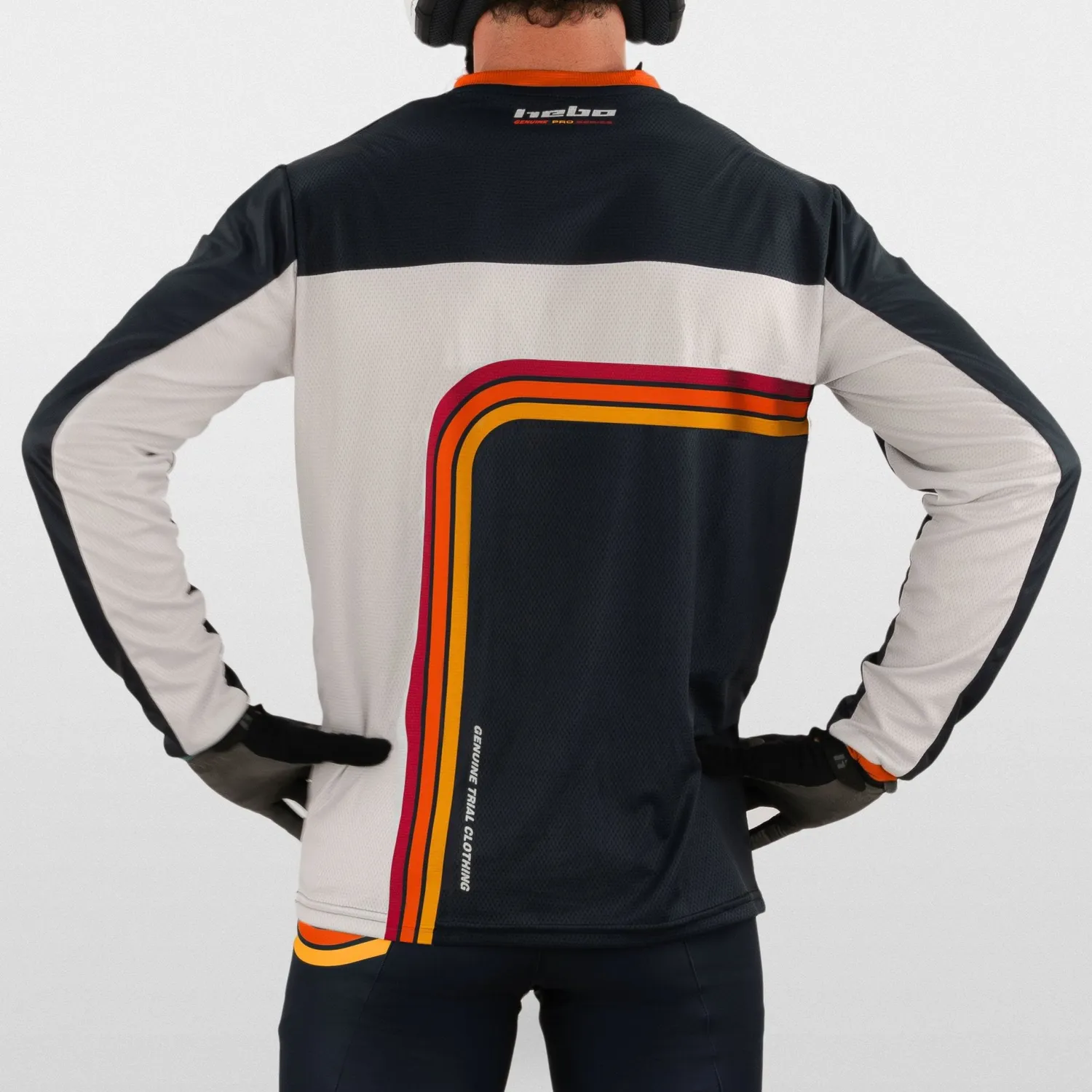 Hebo Pro Trial Retro maglia trial rossa traspirante