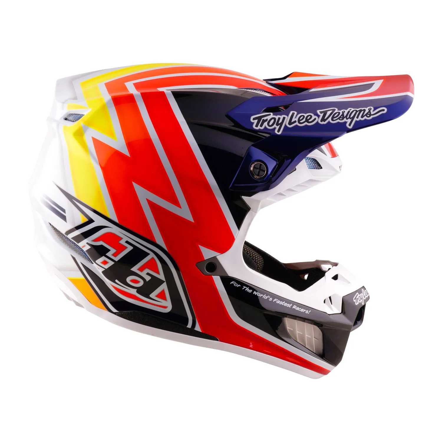 Troy Lee Designs SE5 Carbon casco moto navy white Mips