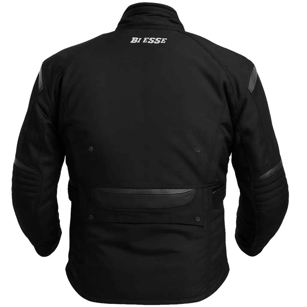 Bi Esse Giacca Moto Cordura Impermeabile 4XL Nero