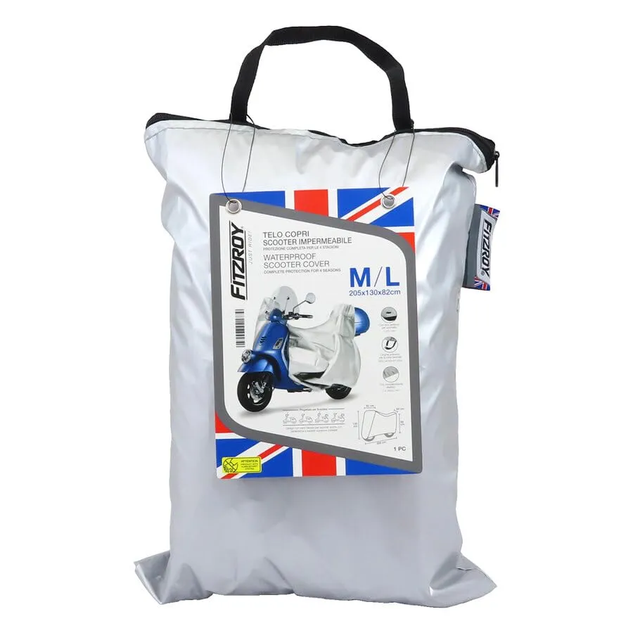 Fitzroy Telo Copri Scooter Impermeabile M/L 205x130x82cm Anti-UV