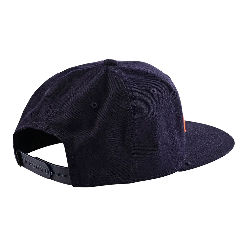 Troy Lee Designs Signature cappellino snapback Navy Orange