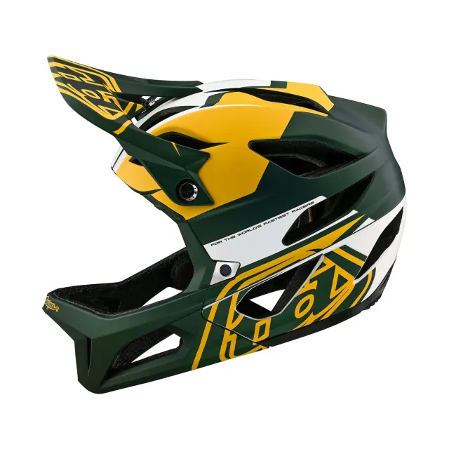 Troy Lee Designs Stage Vector casco integrale bici Green MIPS