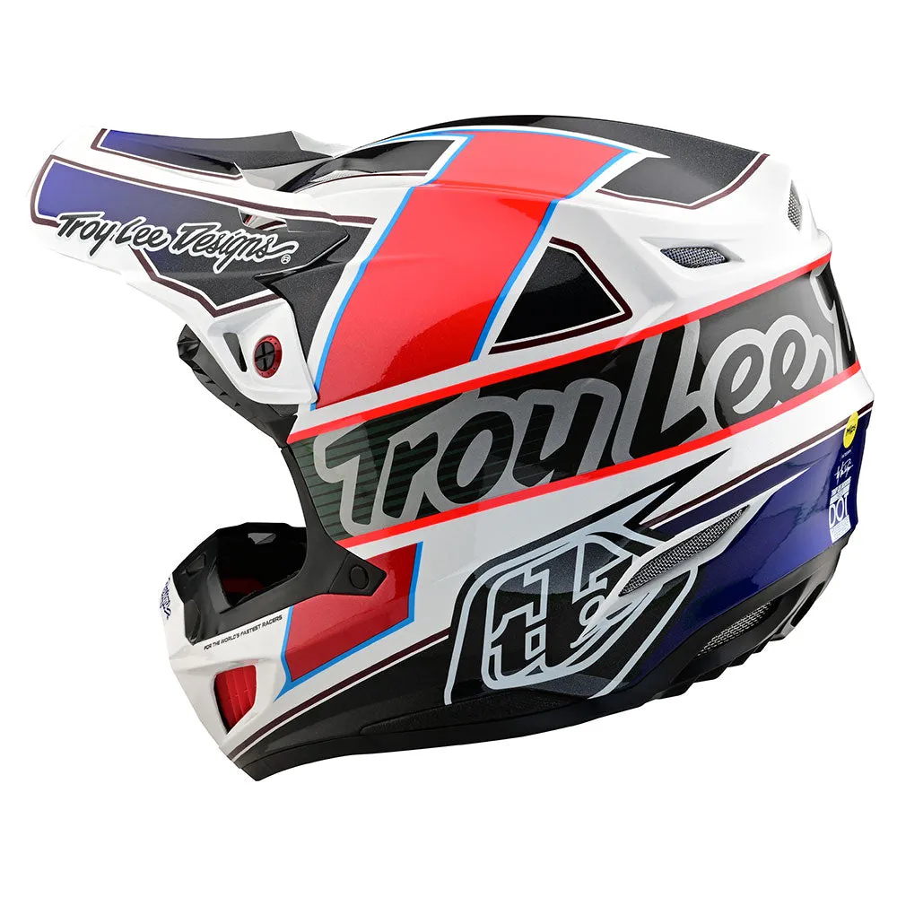 Troy Lee Designs SE5 Composite Team White Black casco cross MIPS