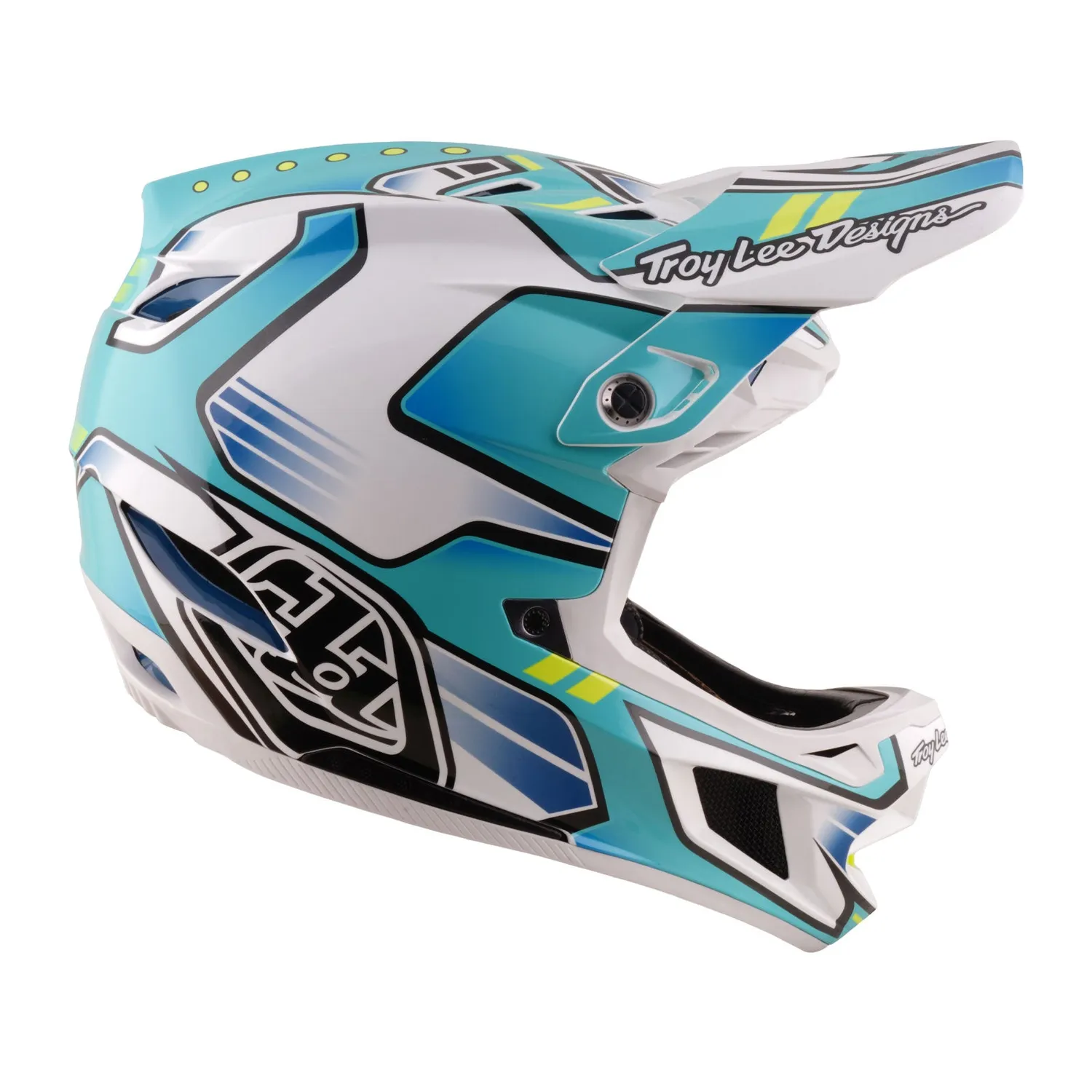 Troy Lee Designs D4 Composite Crest casco mtb teal MIPS