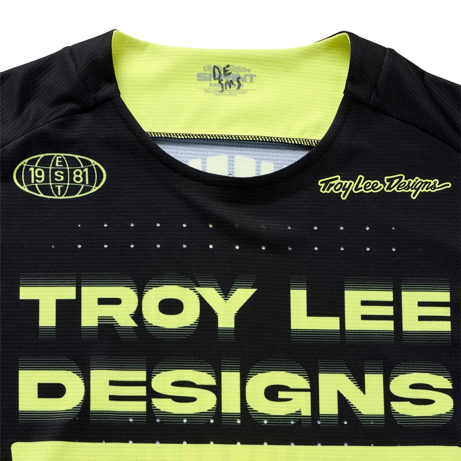 Troy Lee Designs Sprint Segment maglia mtb nera traspirante