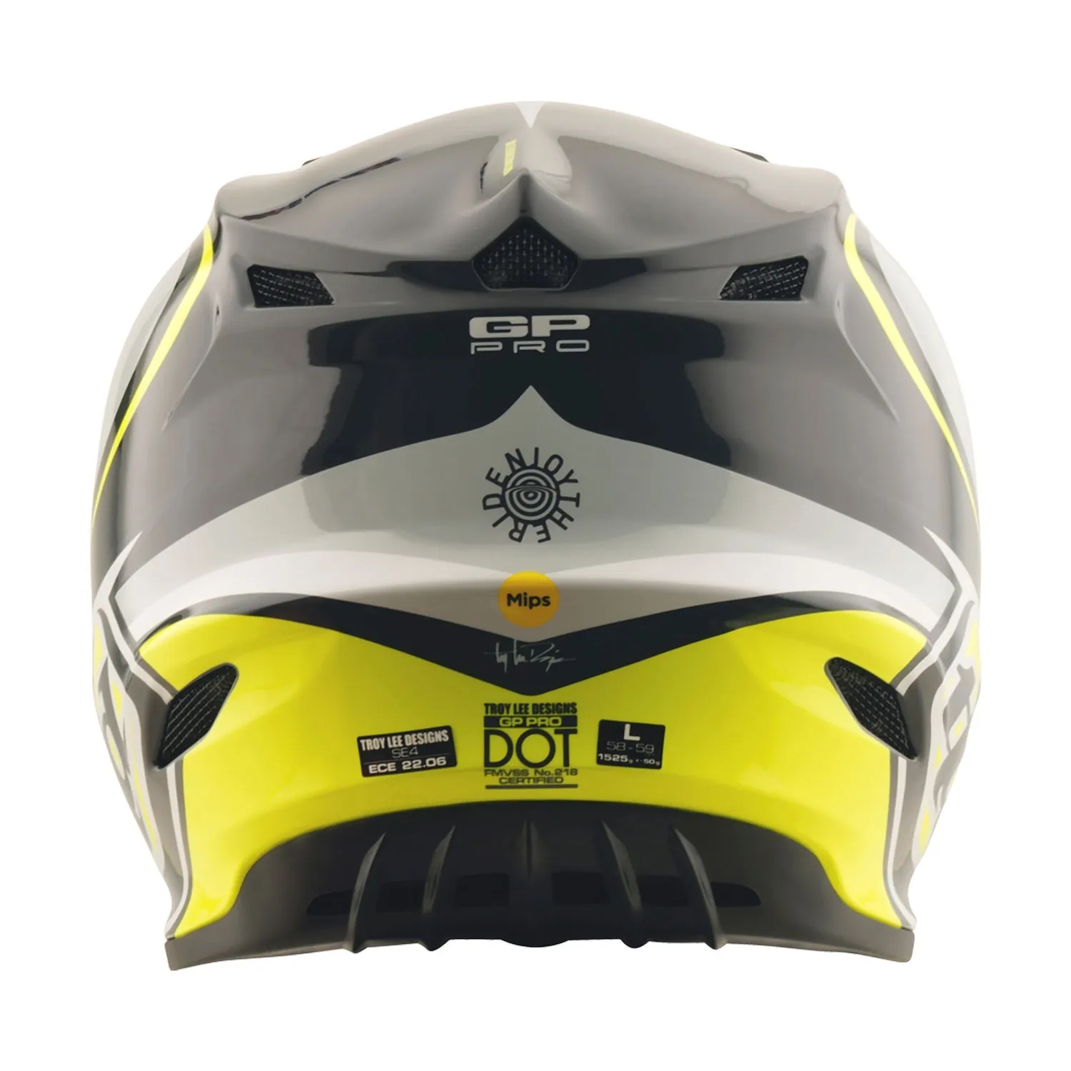 Troy Lee Designs GP Pro Crossover casco cross MIPS giallo