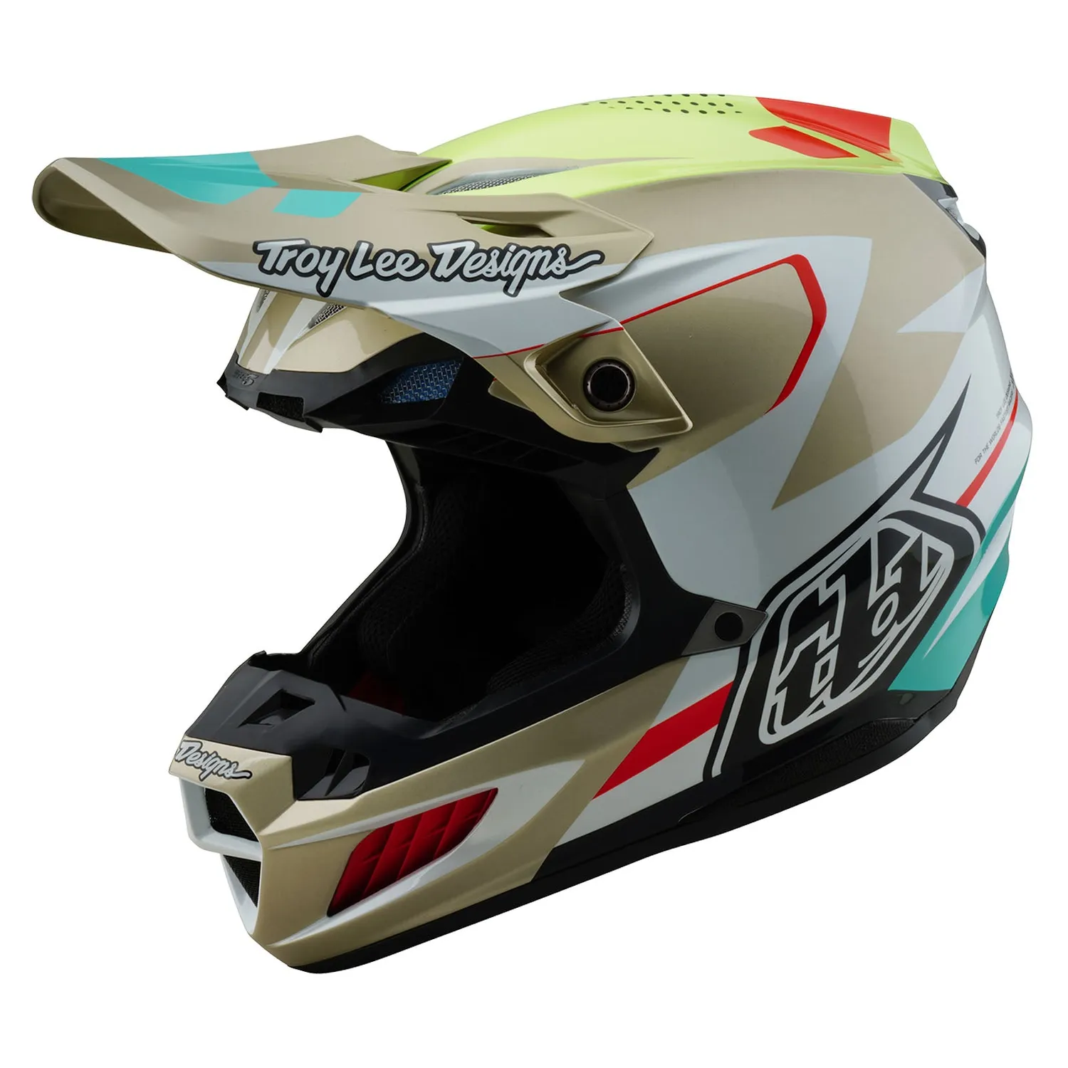 Troy Lee Designs SE5 Optic casco cross White MIPS composito