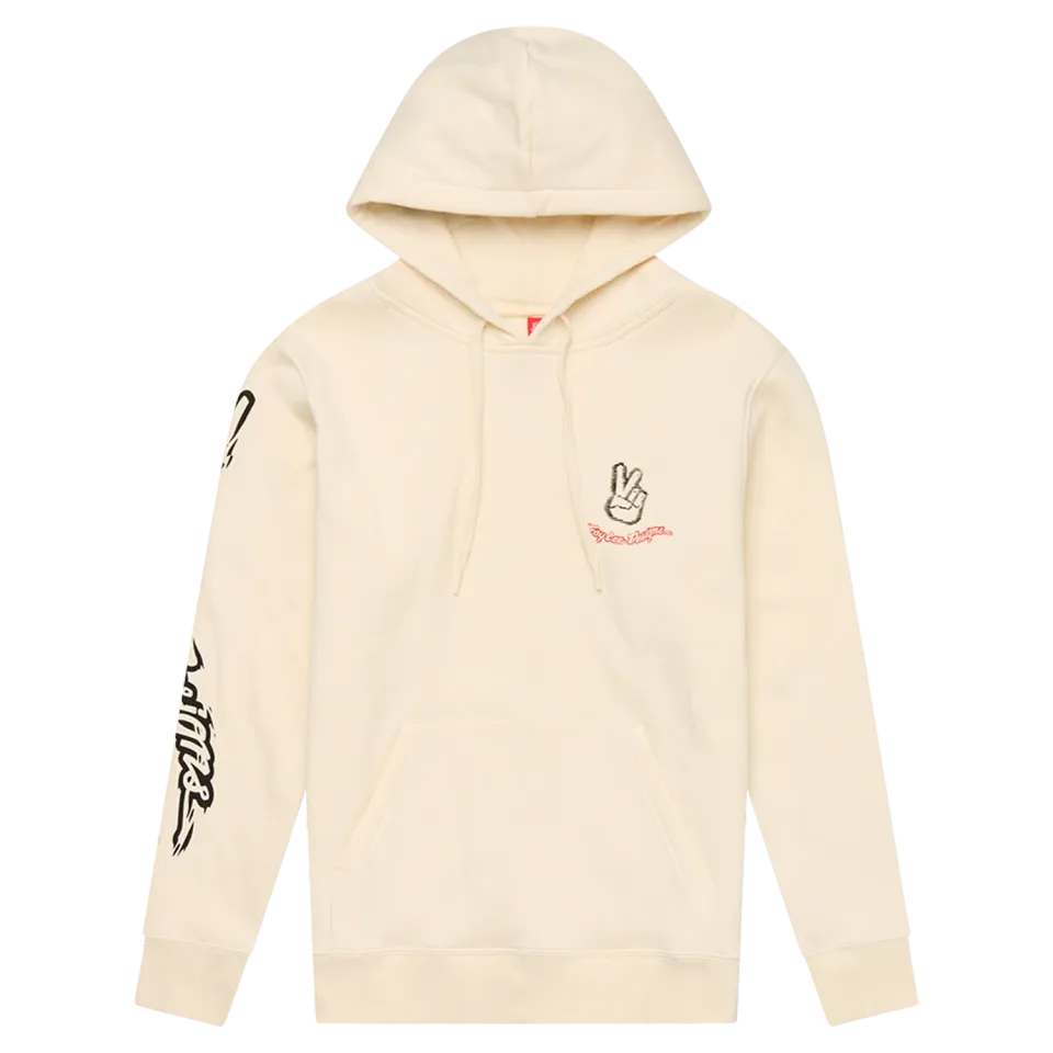 Troy Lee Designs Peace Out felpa donna Vintage White pullover