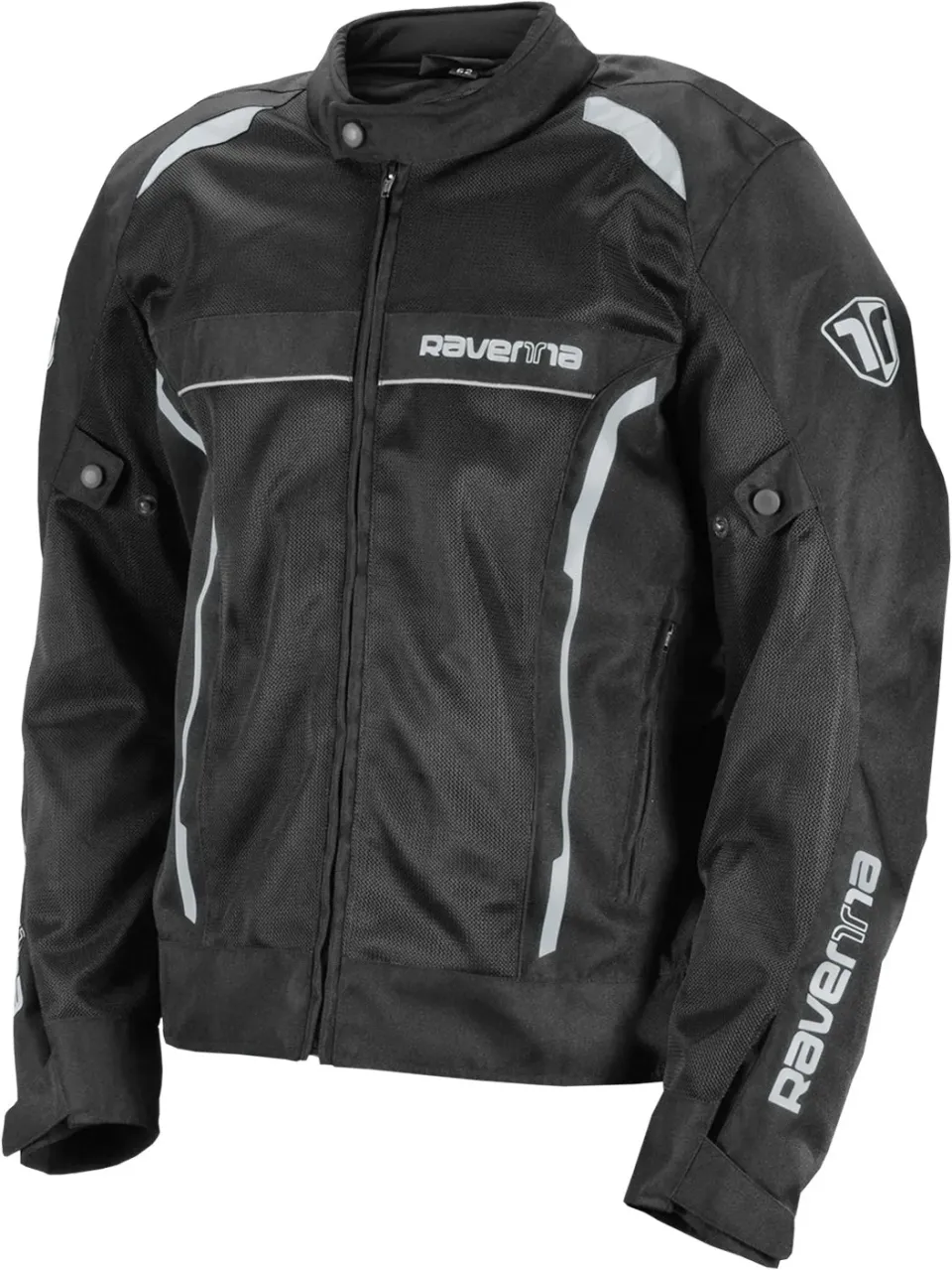 Ravenna giacca moto estiva nero grigio mesh