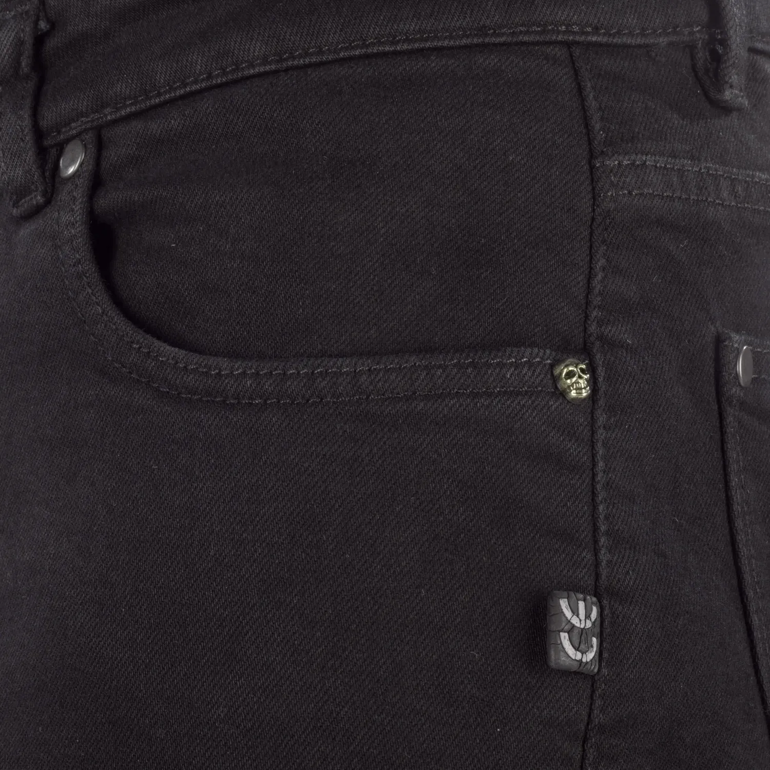 Segura Cosmic jeans moto uomo nero slim fit protezioni ginocchia