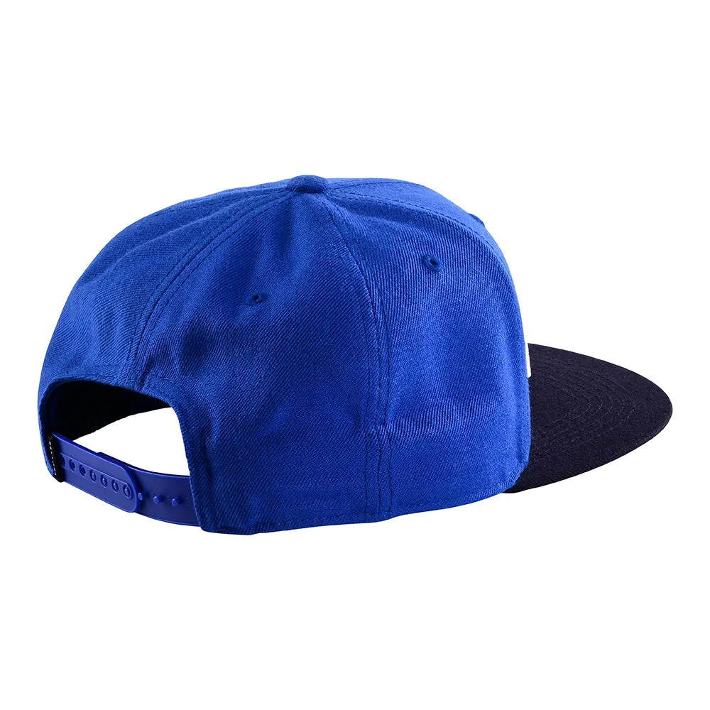 Troy Lee Designs Signature cappellino snapback blu bianco