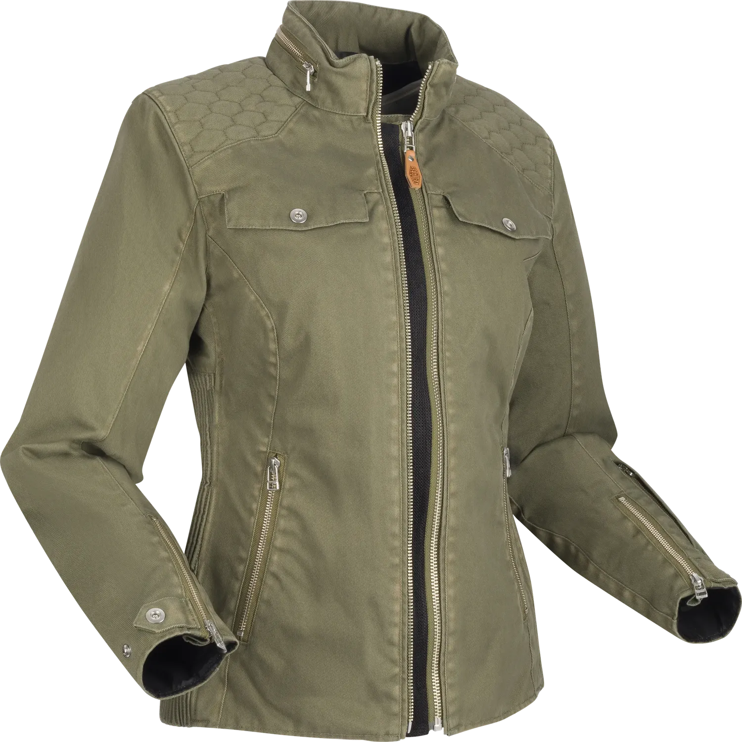 Segura Lady Bahia Giacca Moto Kaki Impermeabile
