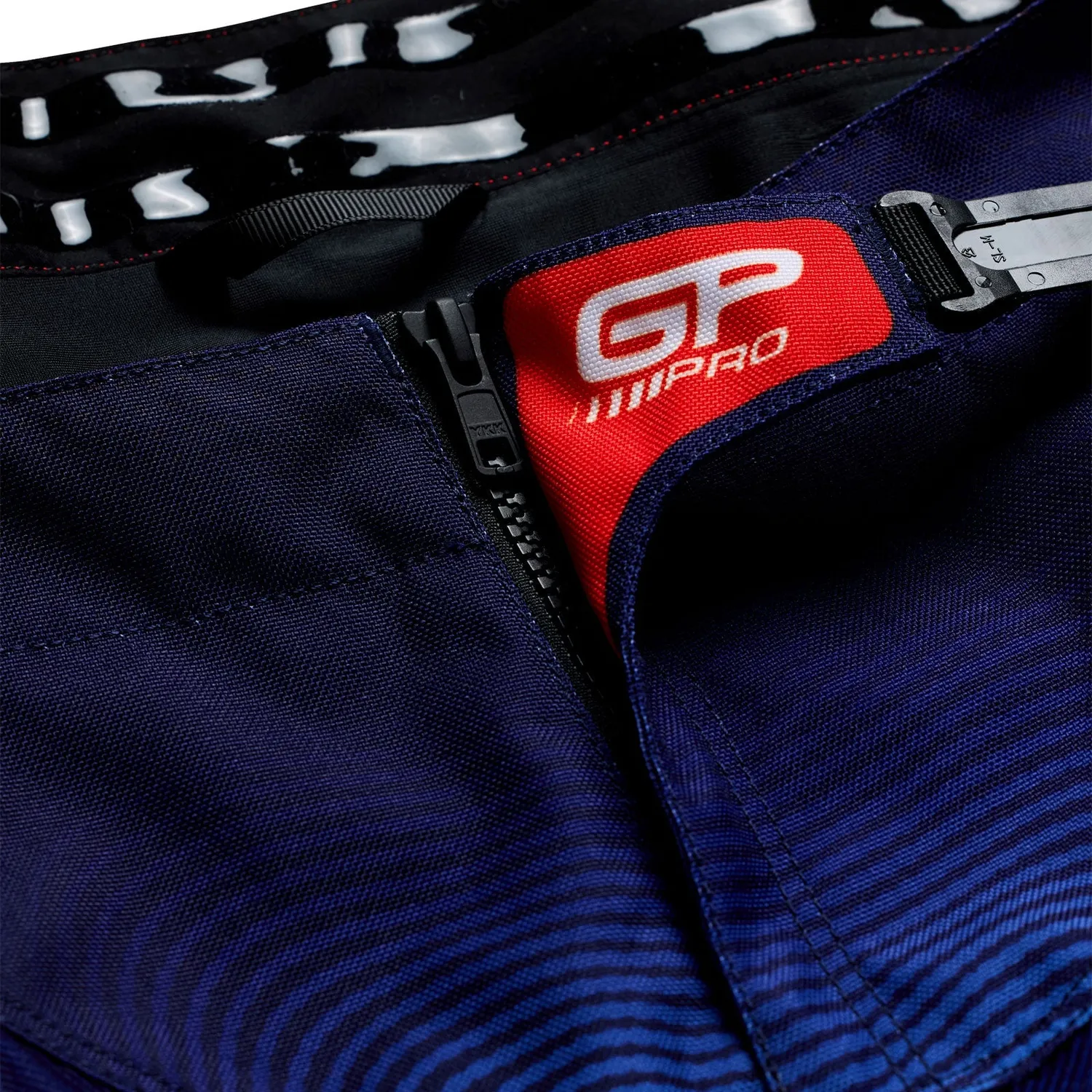 Troy Lee Designs GP Pro Imprint pantaloni moto blu arancio 32
