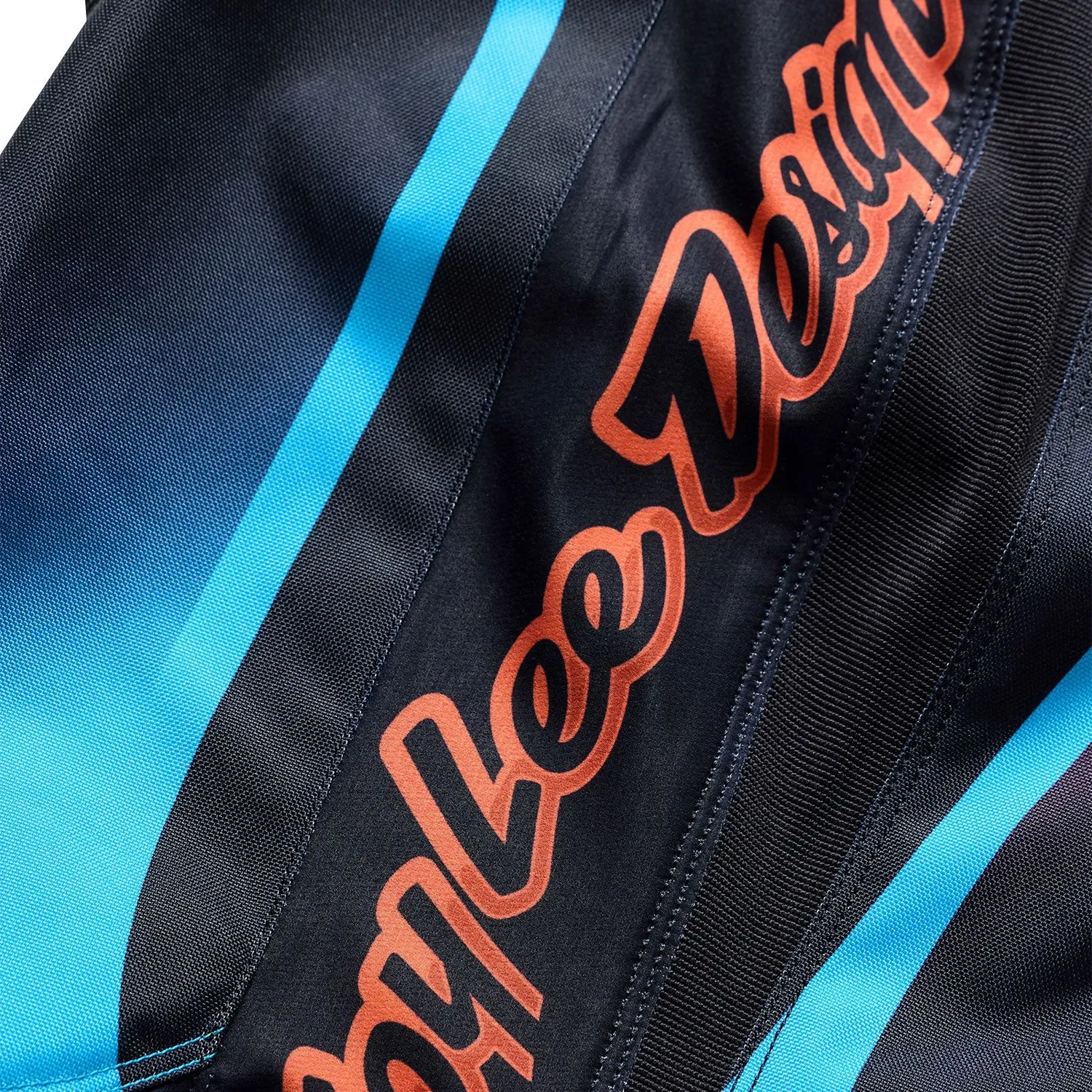 Troy Lee Designs GP Pro Framework pantaloni moto nero ciano stretch