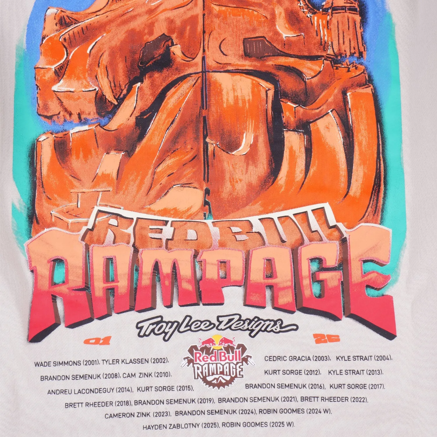 Troy Lee Designs Rampage Dreamland felpa cappuccio bone