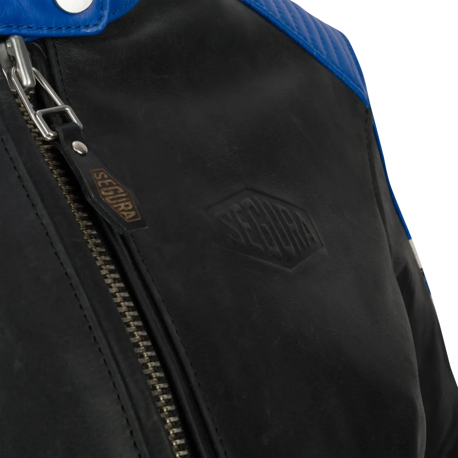 Segura Lady Romeo giacca moto donna pelle nero blu
