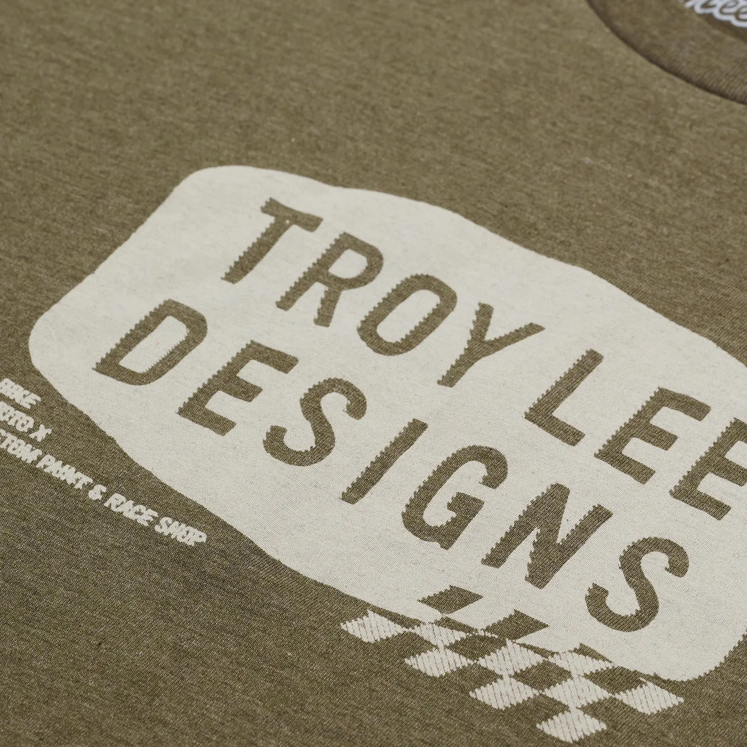 Troy Lee Designs Stamp t-shirt oliva manica corta