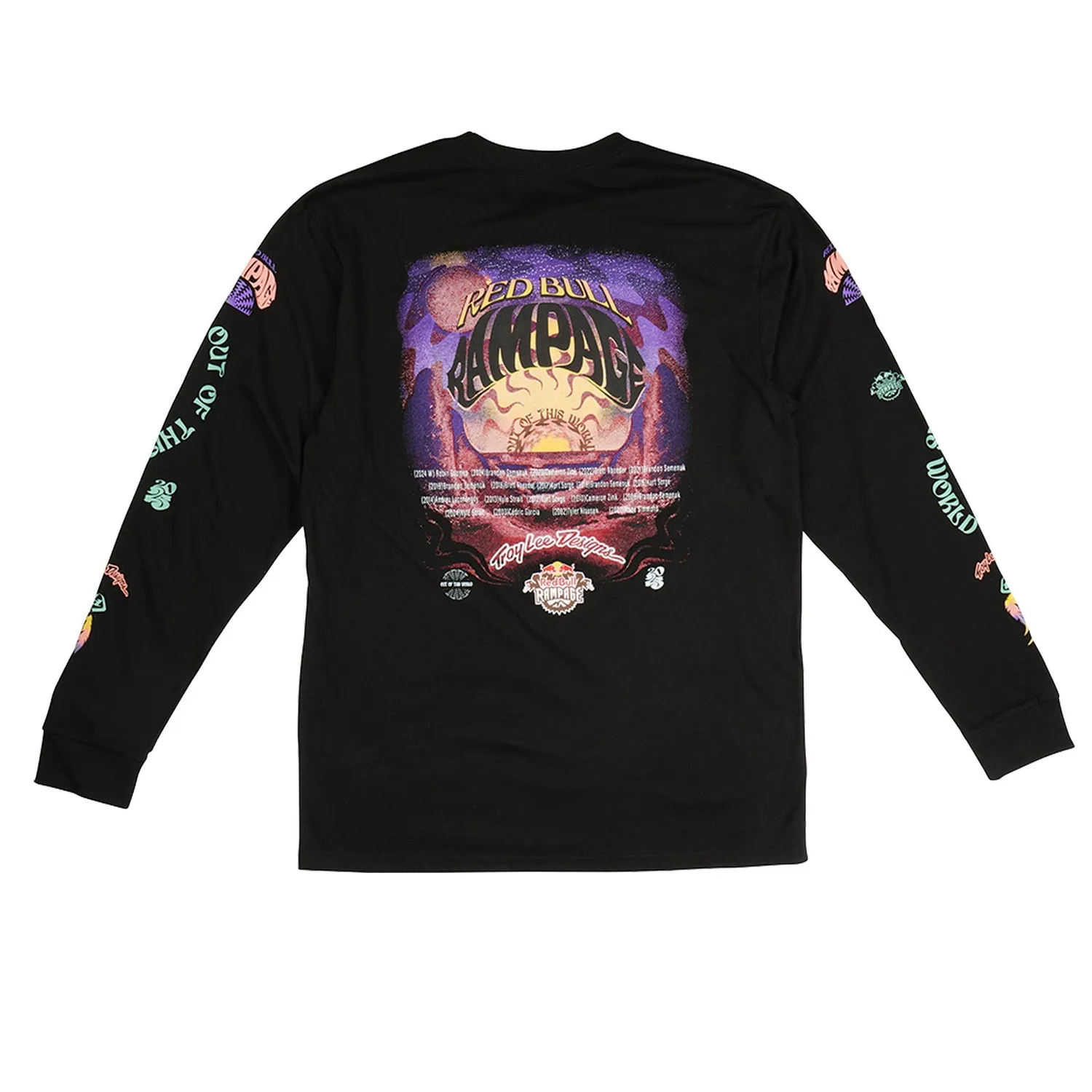 Troy Lee Designs Rampage Valley of Gods t-shirt nera manica lunga