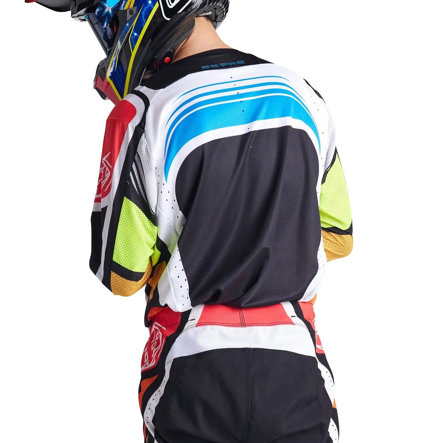 Troy Lee Designs SE Pro maglia moto Wavez Black Multi Dura Mesh