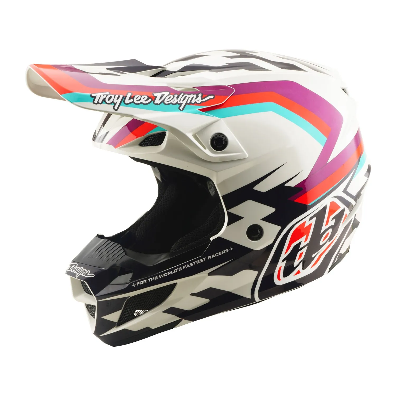Troy Lee Designs SE5 Polycarbonate casco moto viola MIPS