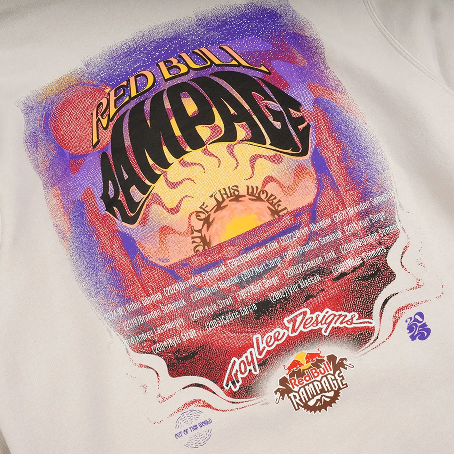 Troy Lee Designs Rampage Valley of Gods felpa cappuccio Bone