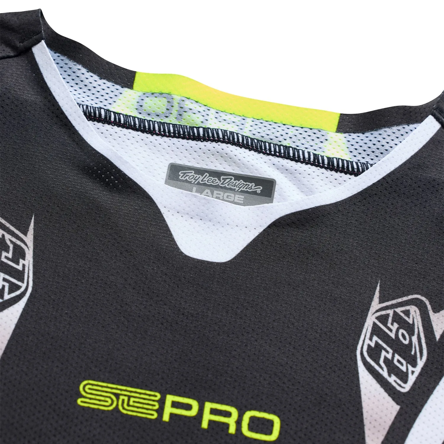 Troy Lee Designs SE Pro Salvo maglia moto Black White elasticizzata