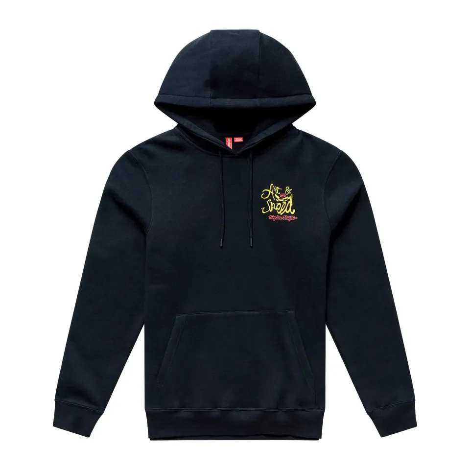 Troy Lee Designs Heritage felpa cappuccio nero pullover