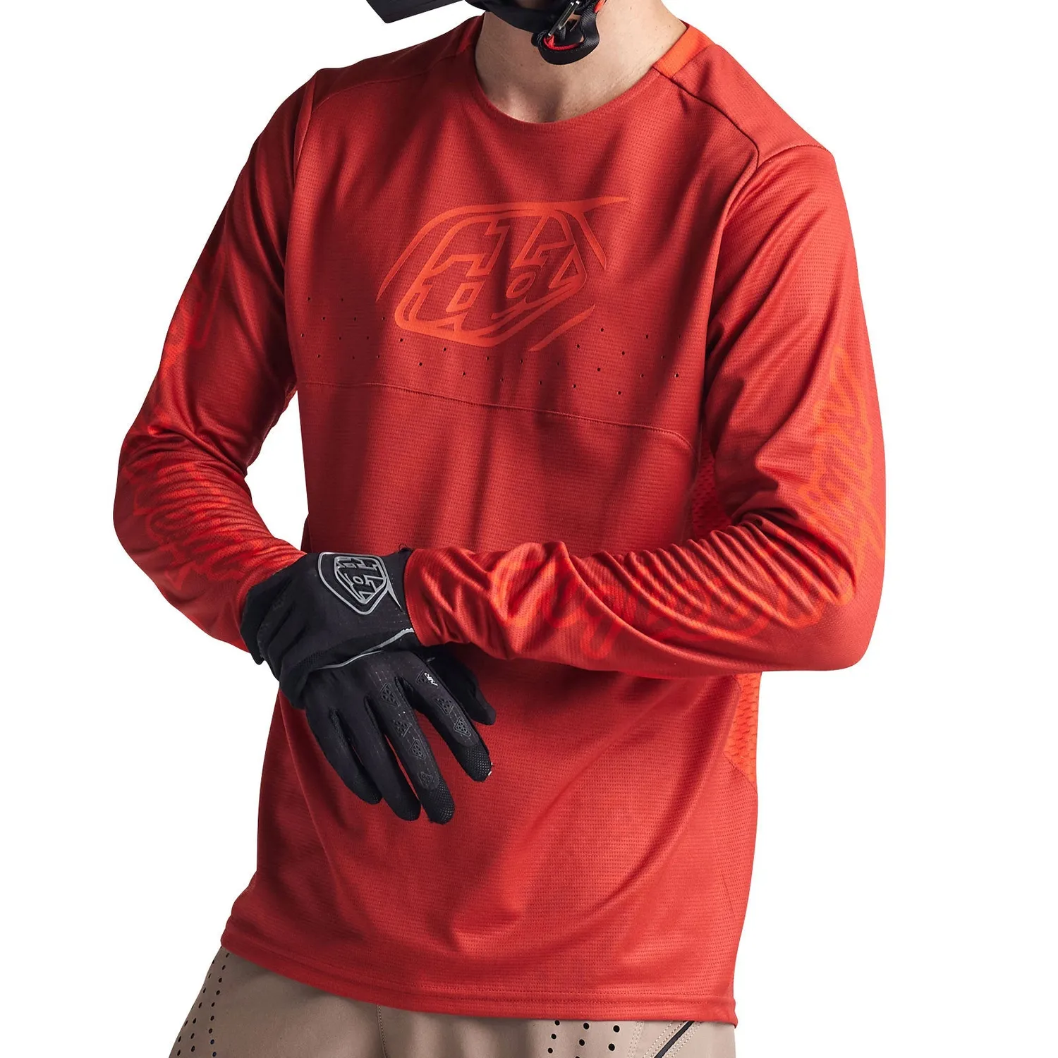 Troy Lee Designs Sprint Icon maglia mtb Fire Orange ventilata