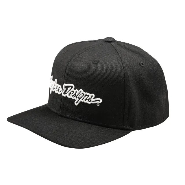 Troy Lee Designs Signature Curved Snapback cappellino Black regolabile