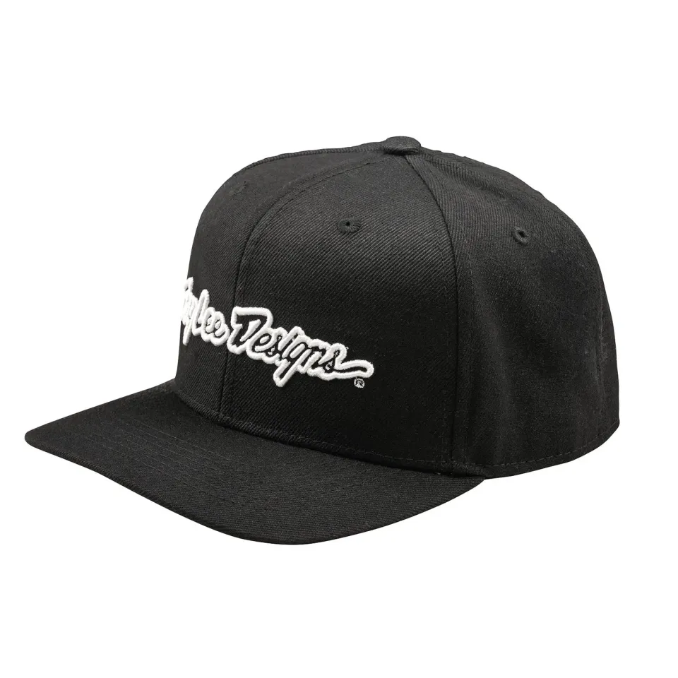 Troy Lee Designs Signature Curved Snapback cappellino Black regolabile