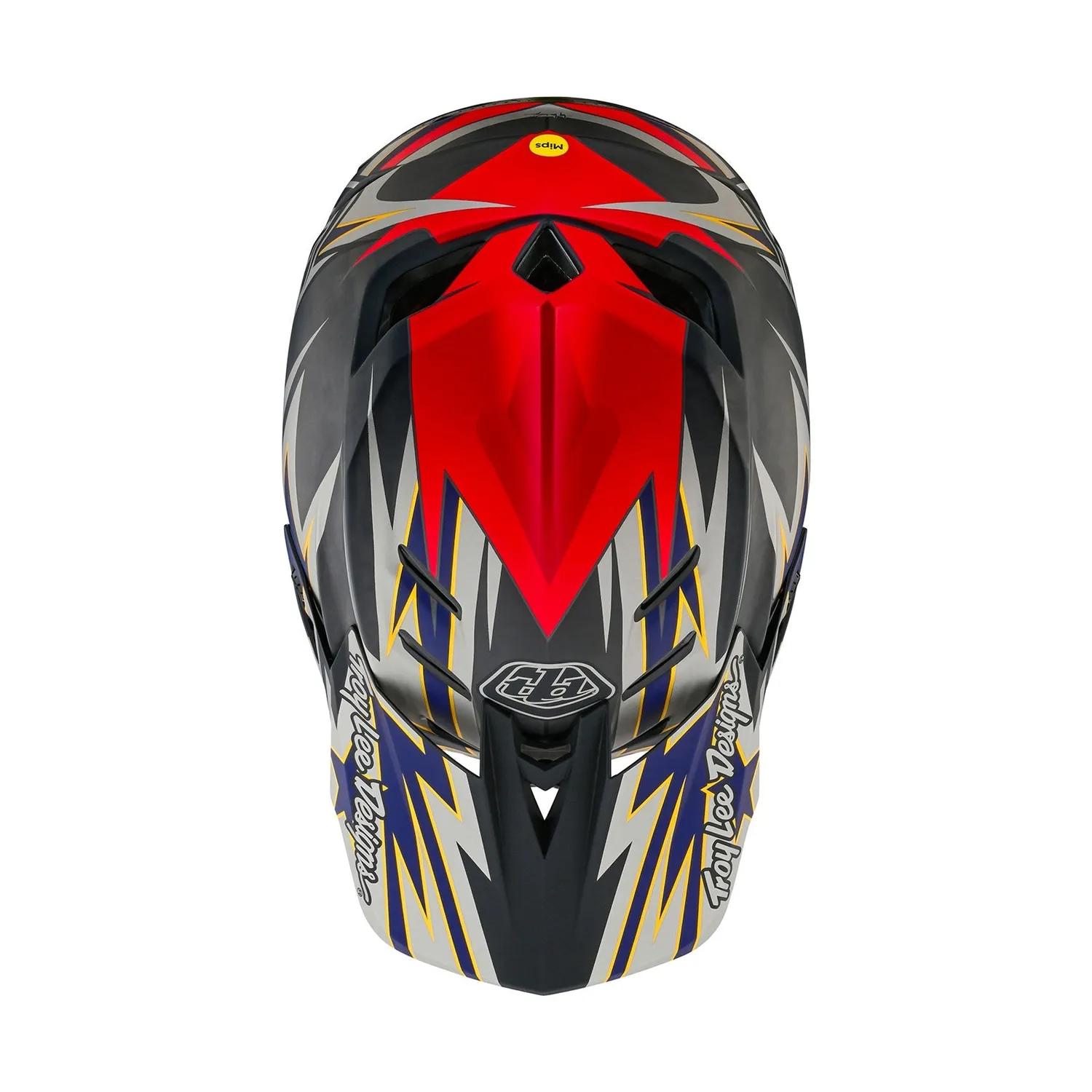 Troy Lee Designs D4 Carbon MIPS casco integrale grigio downhill