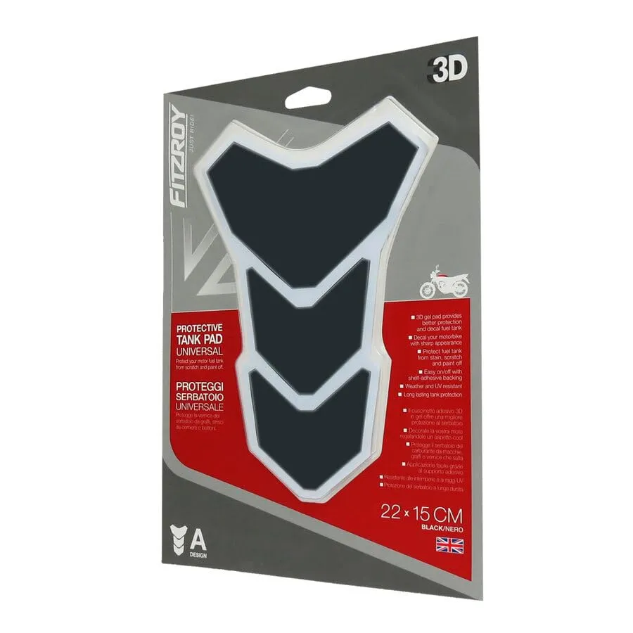 Fitzroy Proteggi Serbatoio Moto 3D Gel 22x15cm Antigraffio