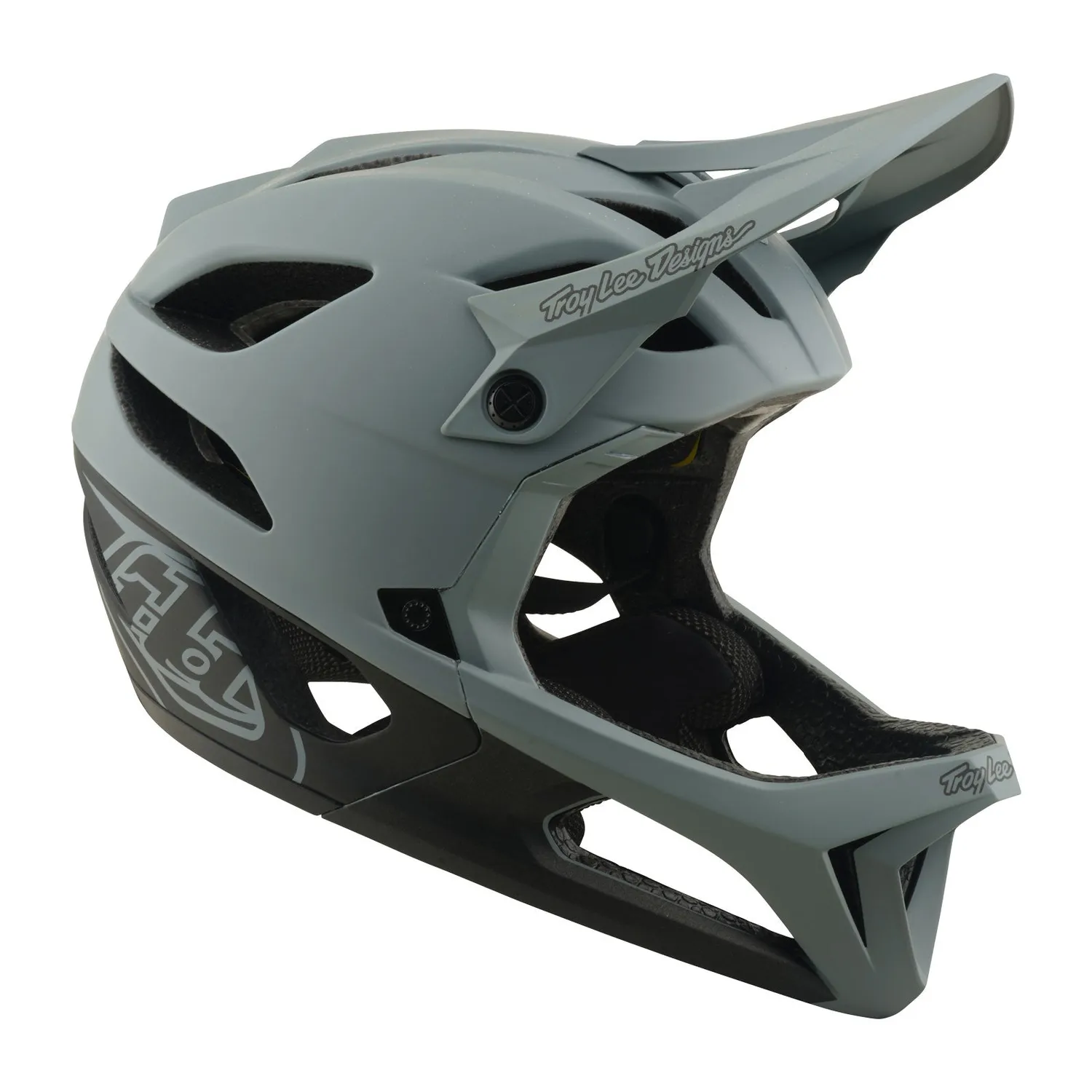 Troy Lee Designs Stage Drone casco full face grigio