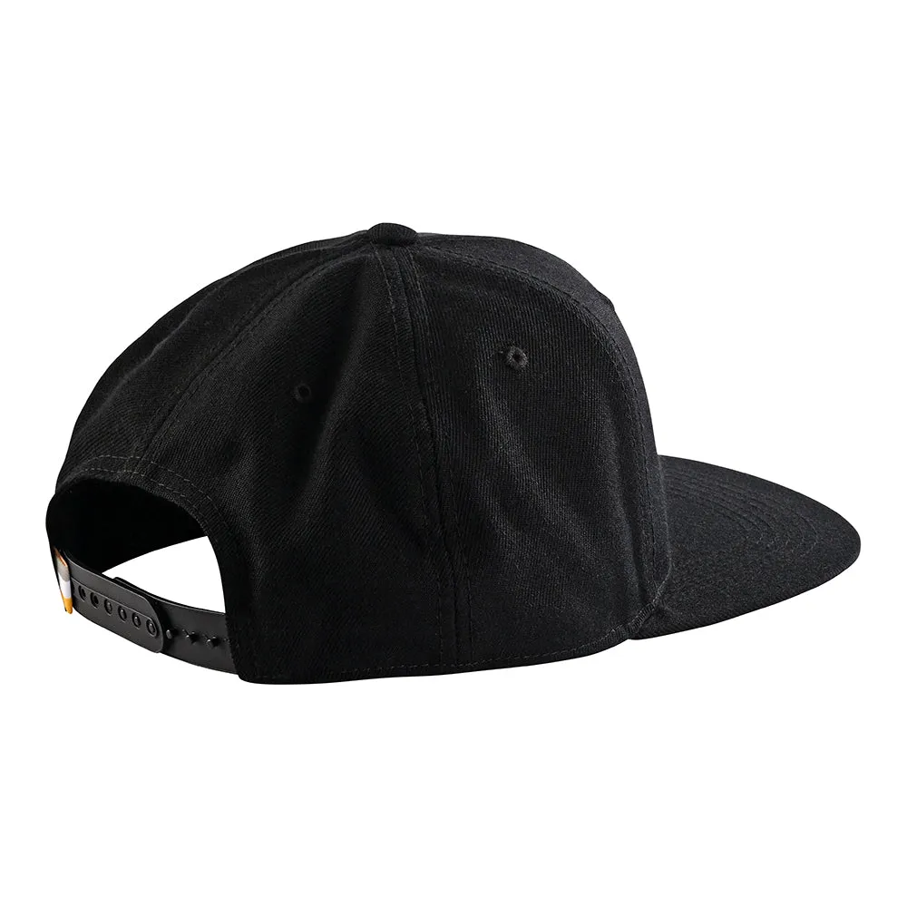Troy Lee Designs Speed cappellino snapback nero visiera piatta